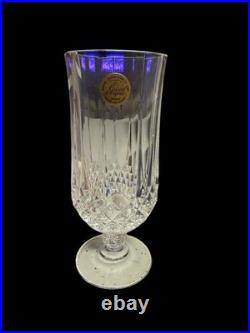 Cristal d'Arques France LONGCHAMP 11.75oz Set of 4 Iced Tea Water Goblets