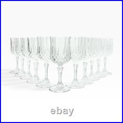 Cristal d'Arques Longchamp Set of 11 Crystal Water Glasses 7 1/4 8oz