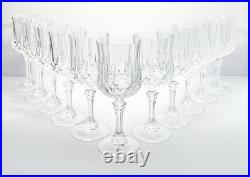 Cristal d'Arques Longchamp Set of 11 Crystal Water Glasses 7 1/4 8oz