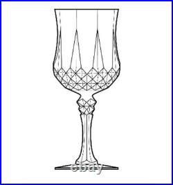 Cristal d'Arques Longchamp Set of 11 Crystal Water Glasses 7 1/4 8oz