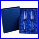 Crystal Champagne Glass Set Handmade Diamond Wine Goblets Pair