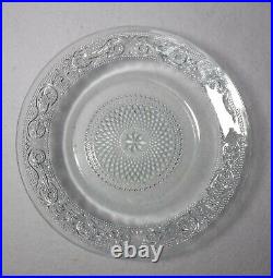 Crystal Clear INDUSTRIES Sandwich Glass 12 Dinner 12 Salad Plates 11 Soup Bowls