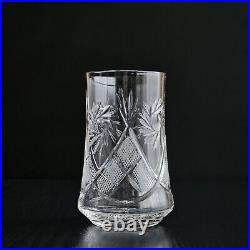 Crystal Drinking Set 50 oz Pitcher & 2 Glasses, Hand-Cut Neman Glassworks