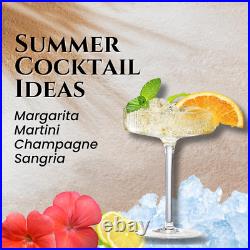 Crystal Glass Ribbed Vintage Art Deco Coupe 8Oz. Set of 12 Crystal Glasses W