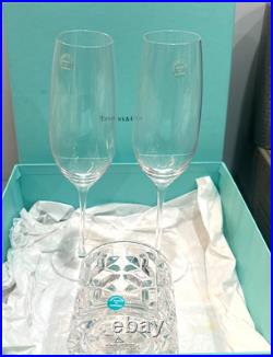Crystal Lot Of 6 Tiffany, Bohemian Glass, Swarovski, Glassware, in the boxes