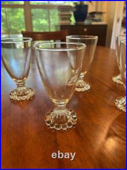 Crystal Set 7 dessert bowls, 8 cordial glasses, 8 water glasses