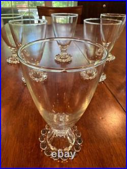 Crystal Set 7 dessert bowls, 8 cordial glasses, 8 water glasses