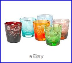 Crystal Tumblers, Double Old Fashion Set Of 6, Lead Free, Pols Potten