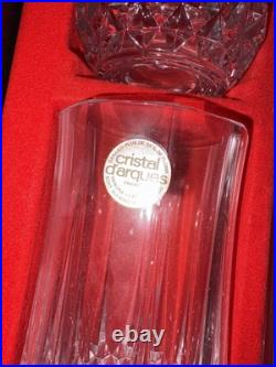 Crystal d'arques france 6 piece antique glass set and bell Crystal d'arques france 6 piece antique glass set and bell