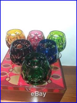 Crystal set of 6 wine glasses and decanter Nachtmann