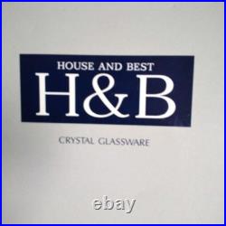 Crystals H&B Crystal Glassware Set 6 Pieces Excellent Condition