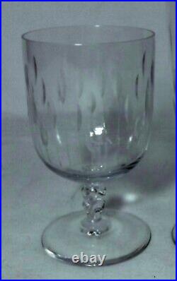 DUNCAN & MILLER crystal CANDLELIGHT pattern SET of 6 Water & 6 Iced Tea Glasses