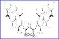 Daily Wine Glasses 9.5 Oz, Modern Crystal Clear Goblets, Glassware Set of (12)