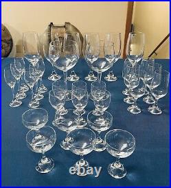 Danish Crystal Set 32 Pieces Unused