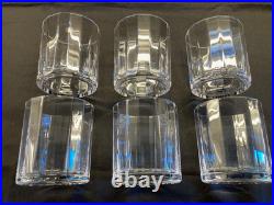 Dansk crystal Old-Fashioned glasses. Six 3.5 glasses. Pristine Condition