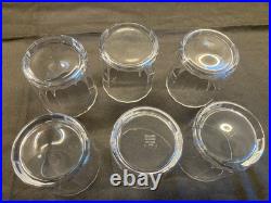 Dansk crystal Old-Fashioned glasses. Six 3.5 glasses. Pristine Condition