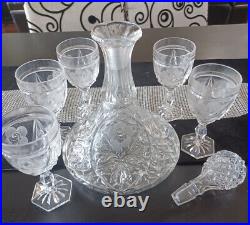 Decanter, Decanters set, Decanter Glassware Set. Waterford Crystal glassware