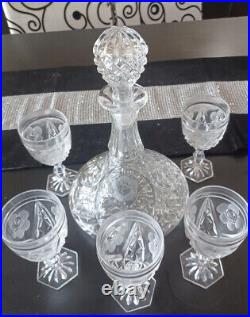 Decanter, Decanters set, Decanter Glassware Set. Waterford Crystal glassware