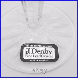 Denby European Hand Cut Fine Lead Crystal Assorted Glassware Set of 12