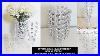Diy Crystal Gems Glass Vase Set Dollar Tree Diy Glam Table Decor