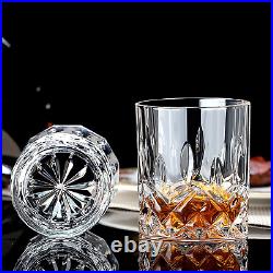 Drinking Glasses, 12 Piece Crystal Glass Cups, Mixed Glassware Set, 6 Pcs Crysta