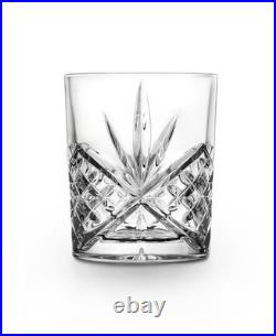 Dublin Crystal 12-Piece Double Old-Fashion, Goblet, and Highball Glassware Set