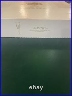 Dublin Crystal Champagne Flutes 6oz Set of 12