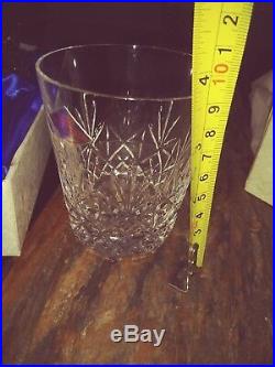 EDINBURGH crystal STAR OF EDINBURGH Whiskey Flared Tumbler 4'' Tall set of 6