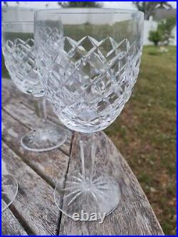 EXCELLENT SET OF 5 WATERFORD CRYSTAL COMERAGH Water/Wine Goblets 7 IRELAND