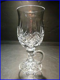 EXCELLENT Waterford Crystal LISMORE (1957-) Set of 4 Irish Coffee Mugs 6 1/4