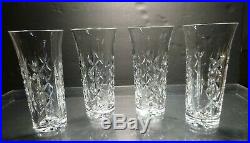 EXCELLENT Waterford Crystal ROWENA (2014-2015) Set of 4 Iced Tea Tumblers 6