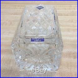Edinburgh Crystal Brodick Scotland Liquor Decanter Set, 4 Glasses, RARE Bin A20