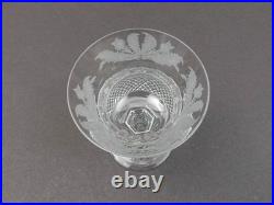 Edinburgh Crystal Scotland Thistle 4 7/8 Champagne Sherbet Glasses Set Of 4