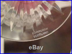 Edinburgh Crystal THISTLE Brandy Snifters Set of 2 New withSticker 4 3/4 Tall