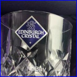 Edinburgh Crystal Tumblers/glasse James Poroe of St Andrews Set of 4 In Box