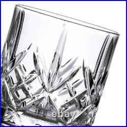 Elegant Clear Tumblers Set of 4 11 oz Crystal Drinkware for Home Bar