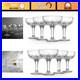 Elegant Crystal Champagne Glass Set 8 Coupes, 6oz Barware for Celebrations