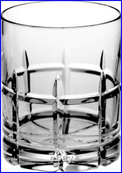 Elegant Crystal Double Old Fashioned Glasses Set of 6 12 Oz Tumblers