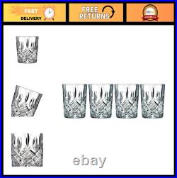 Elegant Double Old Fashioned Glasses Set of 4, 11 oz, Clear Crystal Drinkware