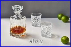 Elegant Double Old Fashioned Glasses Set of 4, 11 oz, Clear Crystal Drinkware