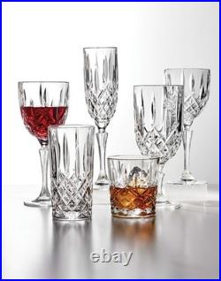 Elegant Double Old Fashioned Glasses Set of 4, 11 oz, Clear Crystal Drinkware