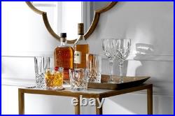 Elegant Double Old Fashioned Glasses Set of 4 11 oz Clear Drinkware, Barware