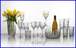 Elegant Double Old Fashioned Glasses Set of 4 11 oz Clear Drinkware, Barware