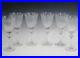 Elegant Glass-1950’s Tiffin June Night Etch Crystal Set Of 6 Water Goblets
