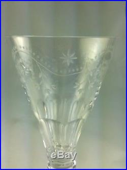 Elegant Set of Ten (10) William Yeoward Bunny Crystal Water/Wine Goblets