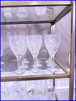 Elegant Vintage Cut Crystal Barware & Table Set Heavy Lead Crystal, Waterford