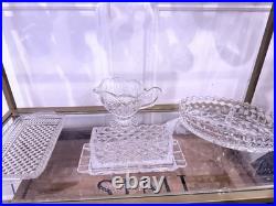 Elegant Vintage Cut Crystal Barware & Table Set Heavy Lead Crystal, Waterford