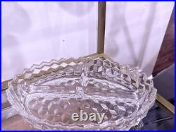 Elegant Vintage Cut Crystal Barware & Table Set Heavy Lead Crystal, Waterford