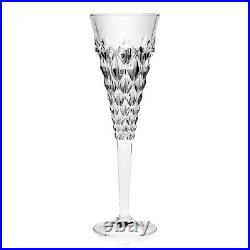 Elegant and Modern Crystal Made Glassware for Events Flutes, Set of 6, 6 oz