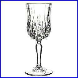Elegant and Modern RCR Opera Crystal Glassware Set of 6 Wine Glasses, 6 oz